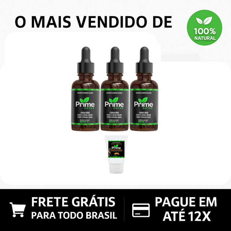 Prime Gotas + Prime GEL Alivio imediato das Dores