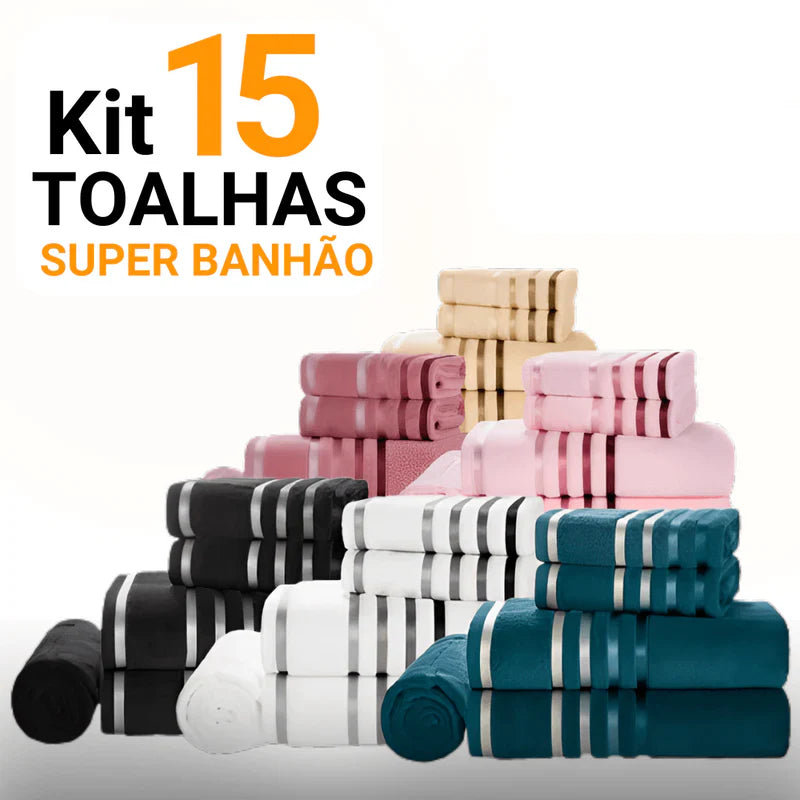 [ PROMOÇÃO BLACK FRIDAY ] Kit 15 Toalhas + 5 toalhas de rosto ( Brinde Exclusivo )