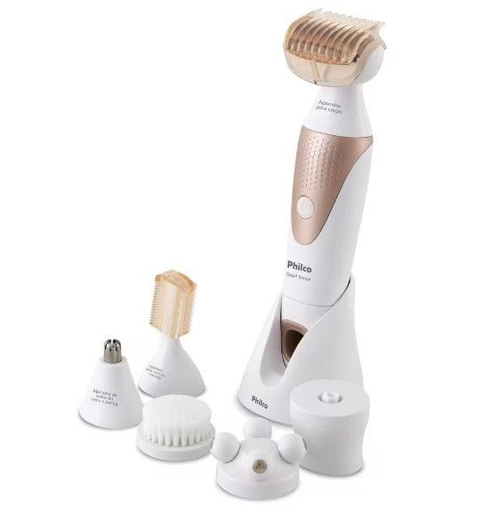 Aparador de Pelos Philco Multigroom Depil Sense 7 em 1 PAP08RG Branco - Bivolt