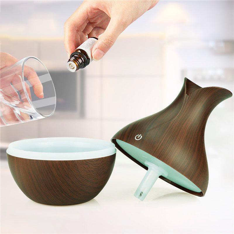 Difusor Umidificador de Ar e Aromatizador de Ambientes USB Tipo Madeira + Frete Grátis + Envio Imediato + Brinde