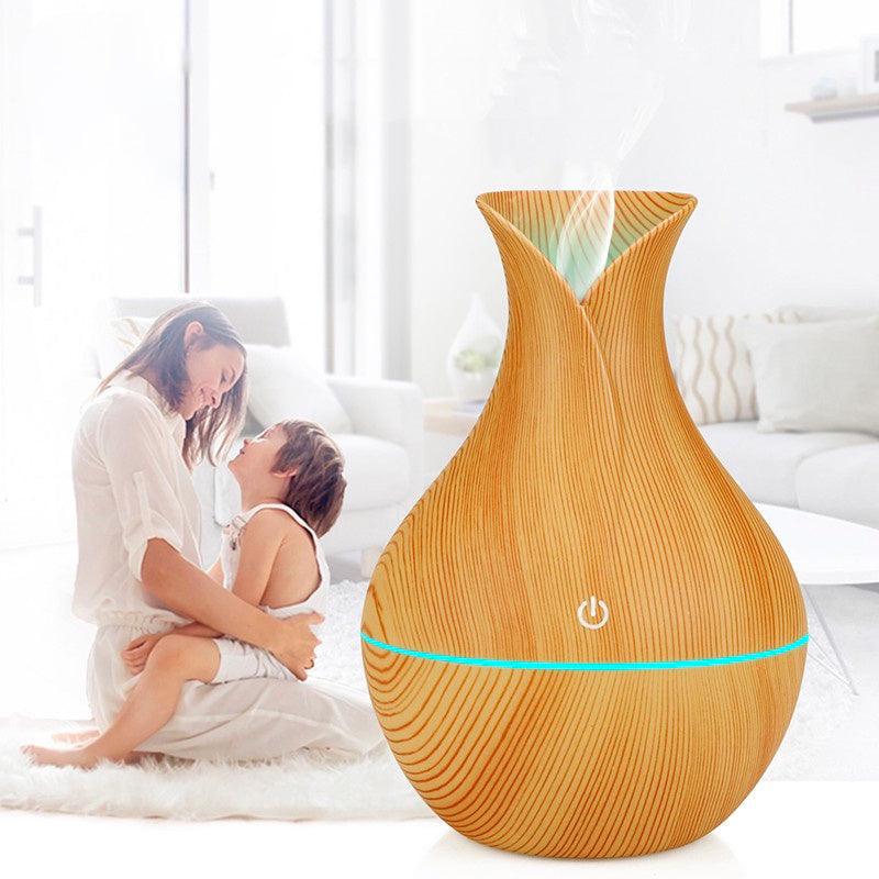 Difusor Umidificador de Ar e Aromatizador de Ambientes USB Tipo Madeira + Frete Grátis + Envio Imediato + Brinde