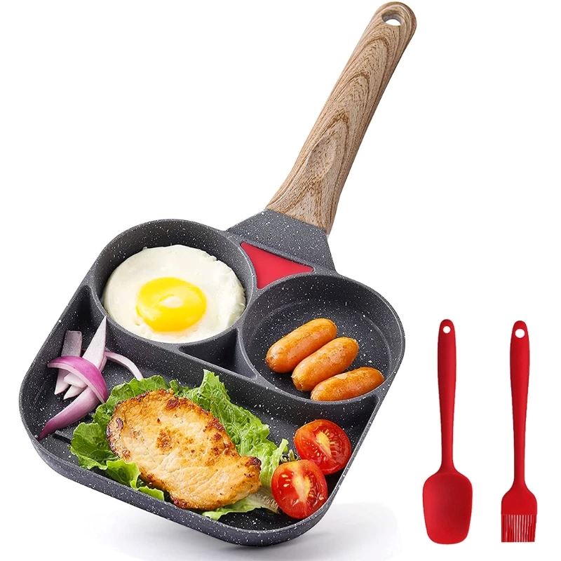 Frigideira Antiaderente 3 em 1 Não Gruda Nada - Gold Chef™
